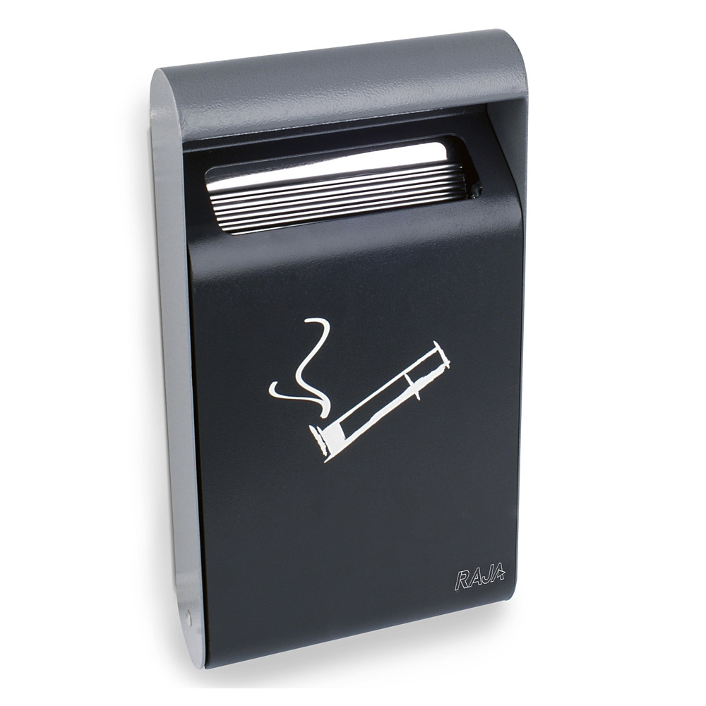 RAJA Cendrier mural 3l avec liner - Gris anthracite