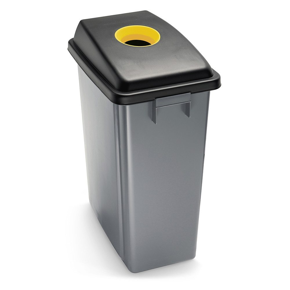 RAJA Couvercle pour poubelle de tri 60 L - Jaune