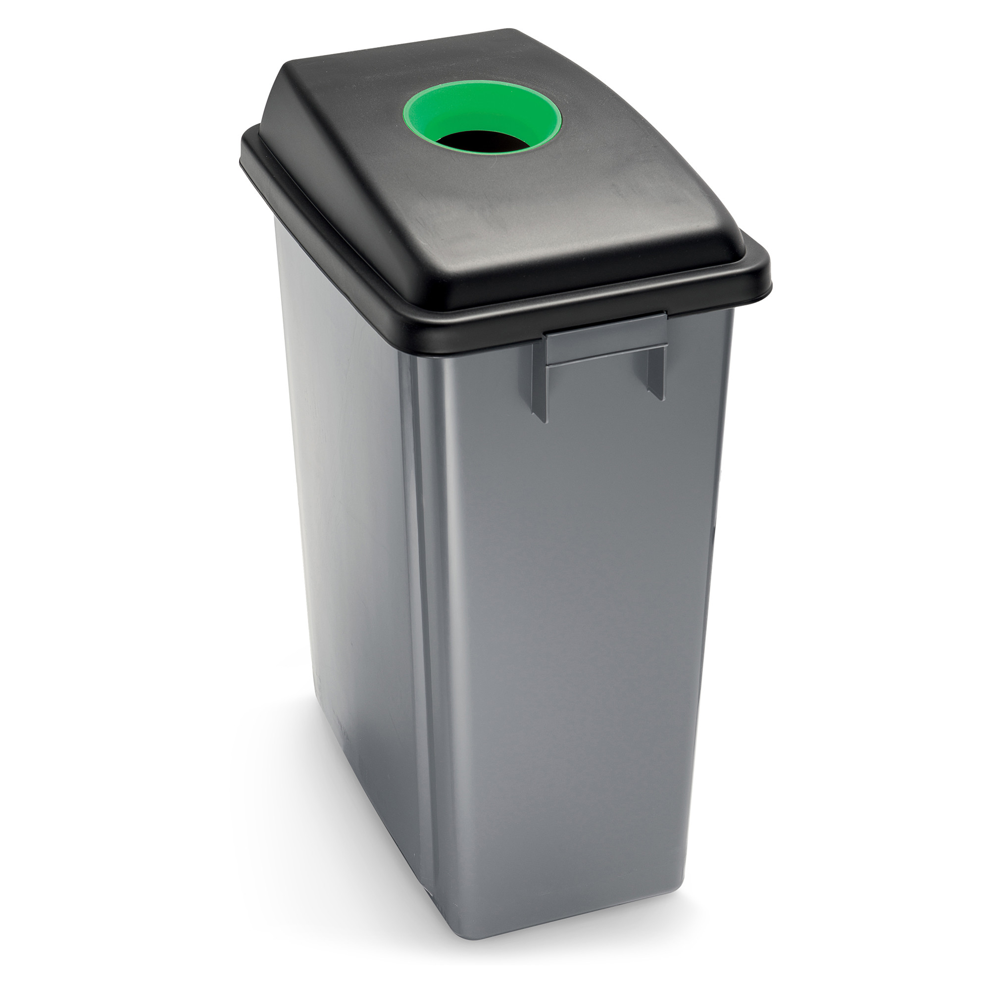 MONDOFFICE Couvercle pour poubelle de tri 60 L - Vert