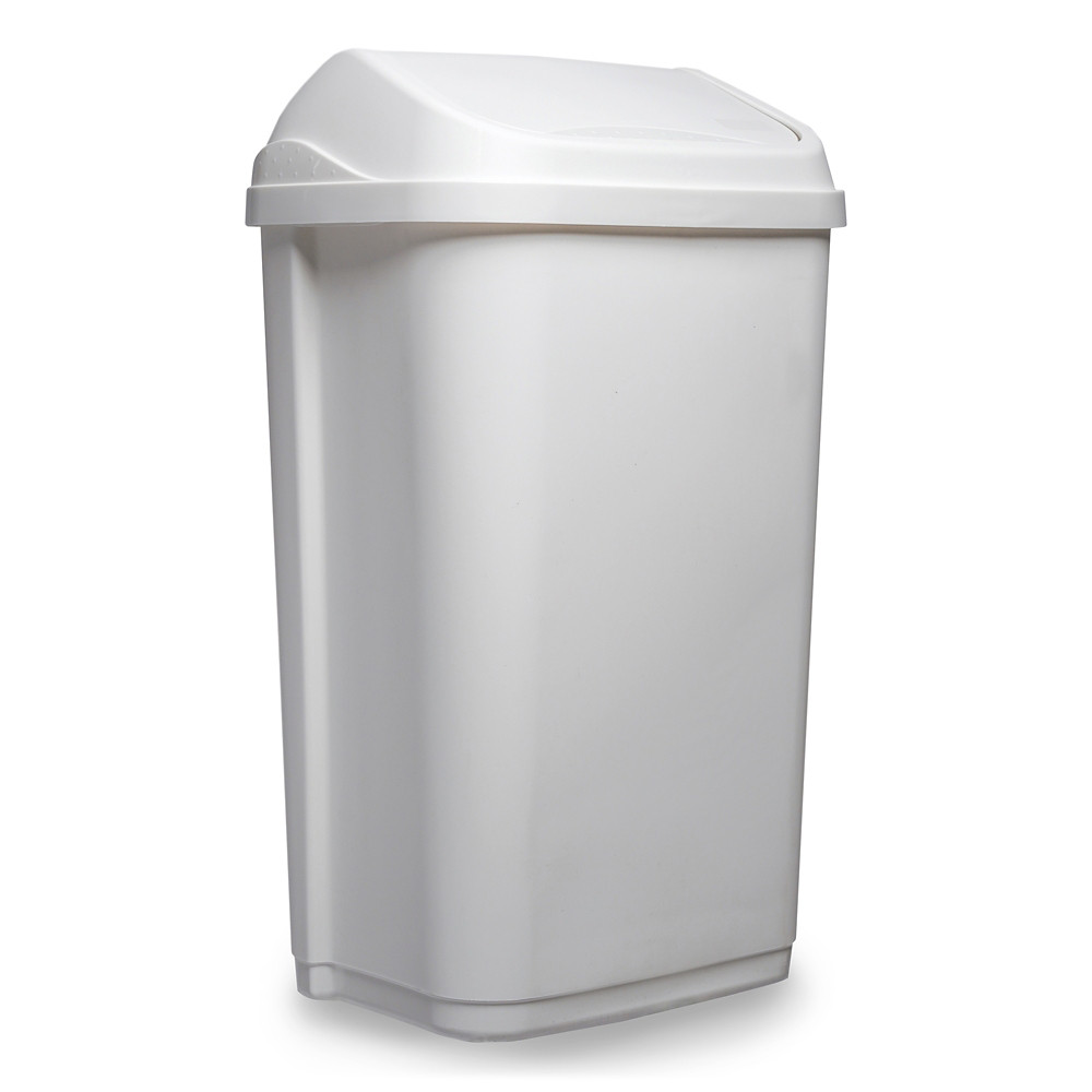 Probbax Poubelle sanitaire standard en plastique 10 L - Blanc