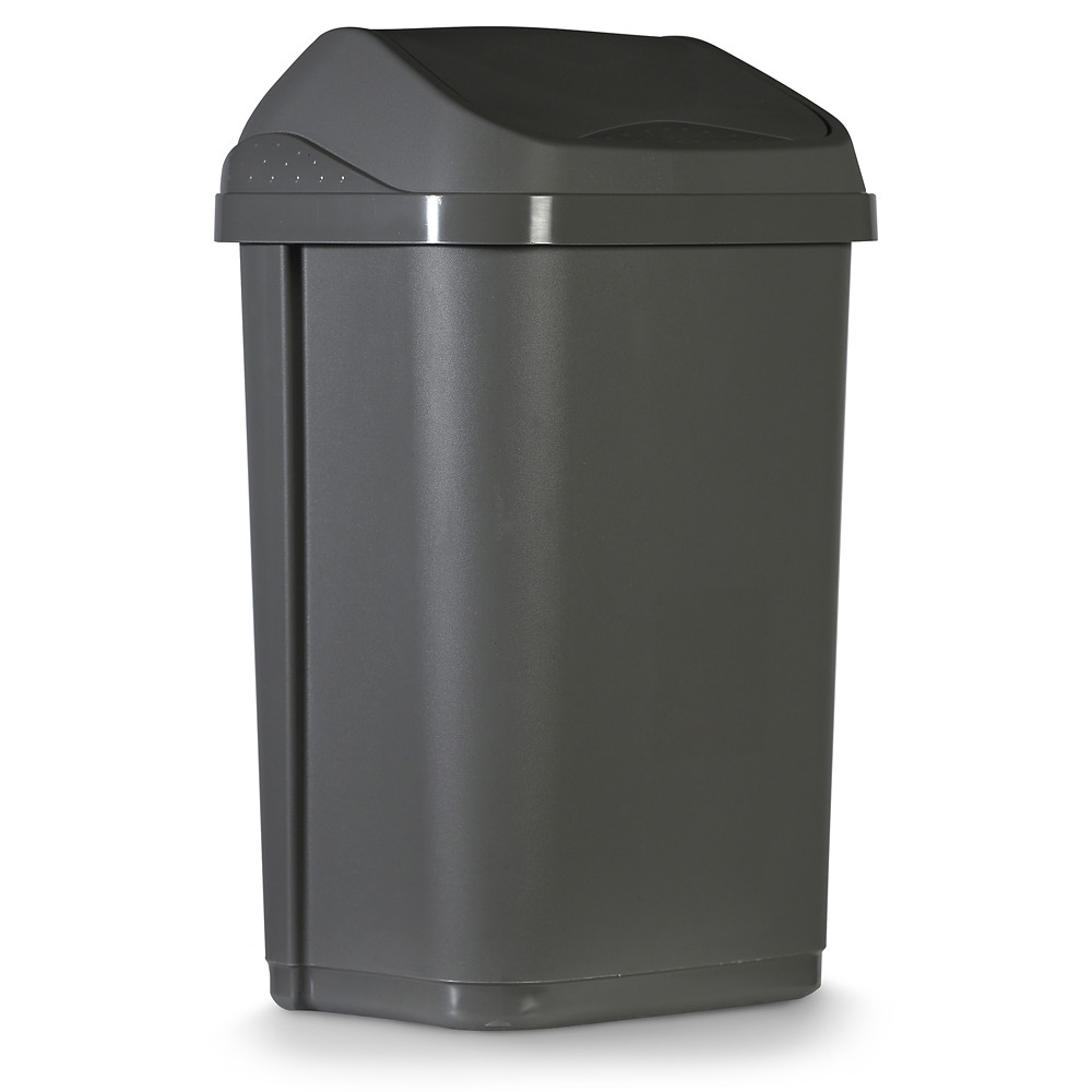 Probbax Poubelle sanitaire standard en plastique 100 % recycl 10 L - Gris