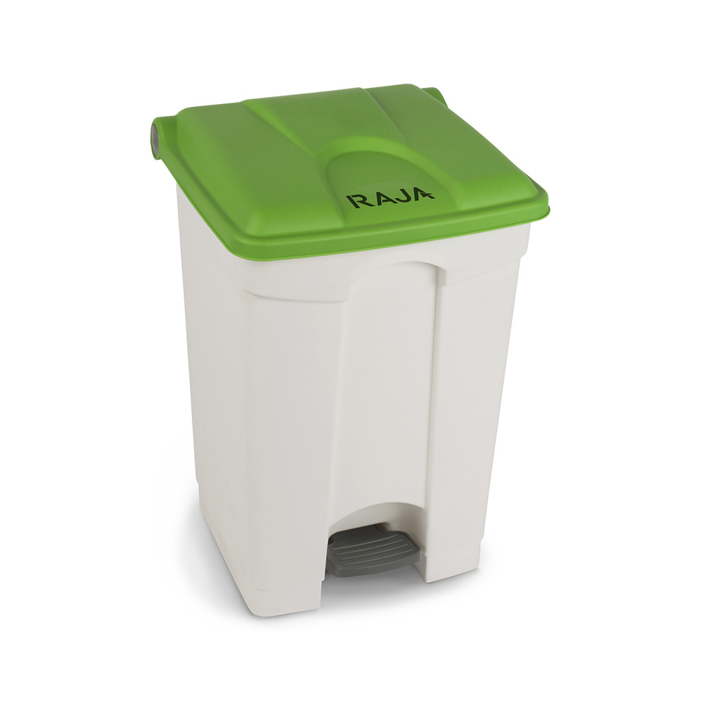 RAJA Poubelle  pdale en plastique 45L vert