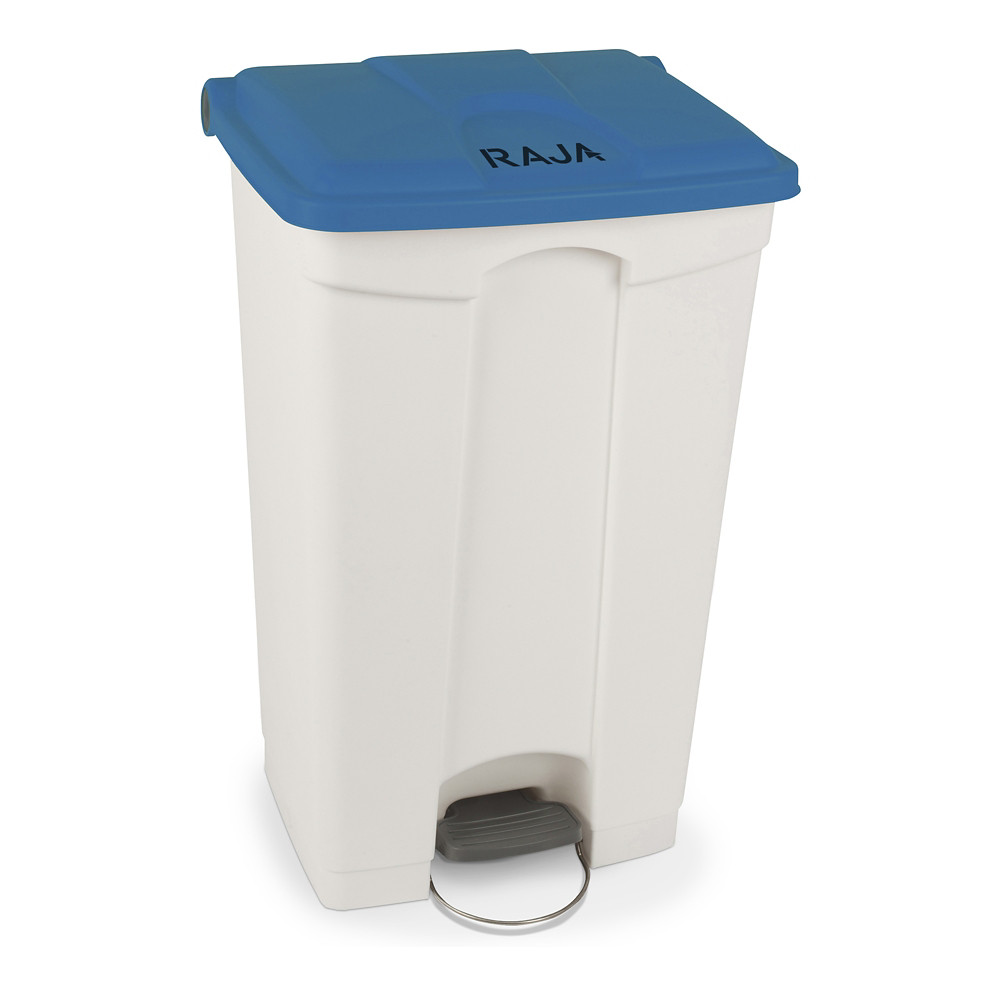 RAJA Poubelle  pdale en plastique 90L bleu