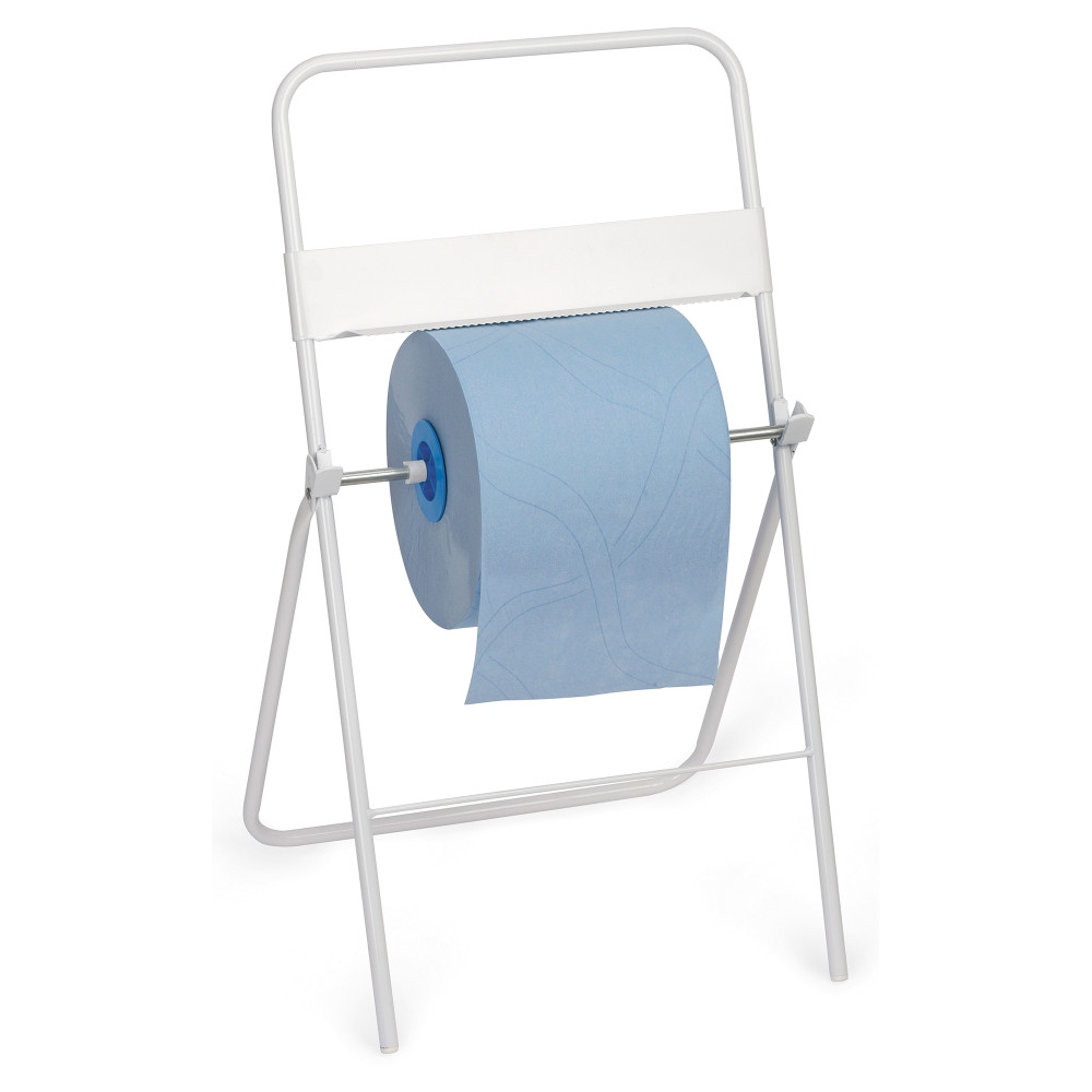 RAJA Drouleur pour bobines industrielles sur pied - Mtal blanc