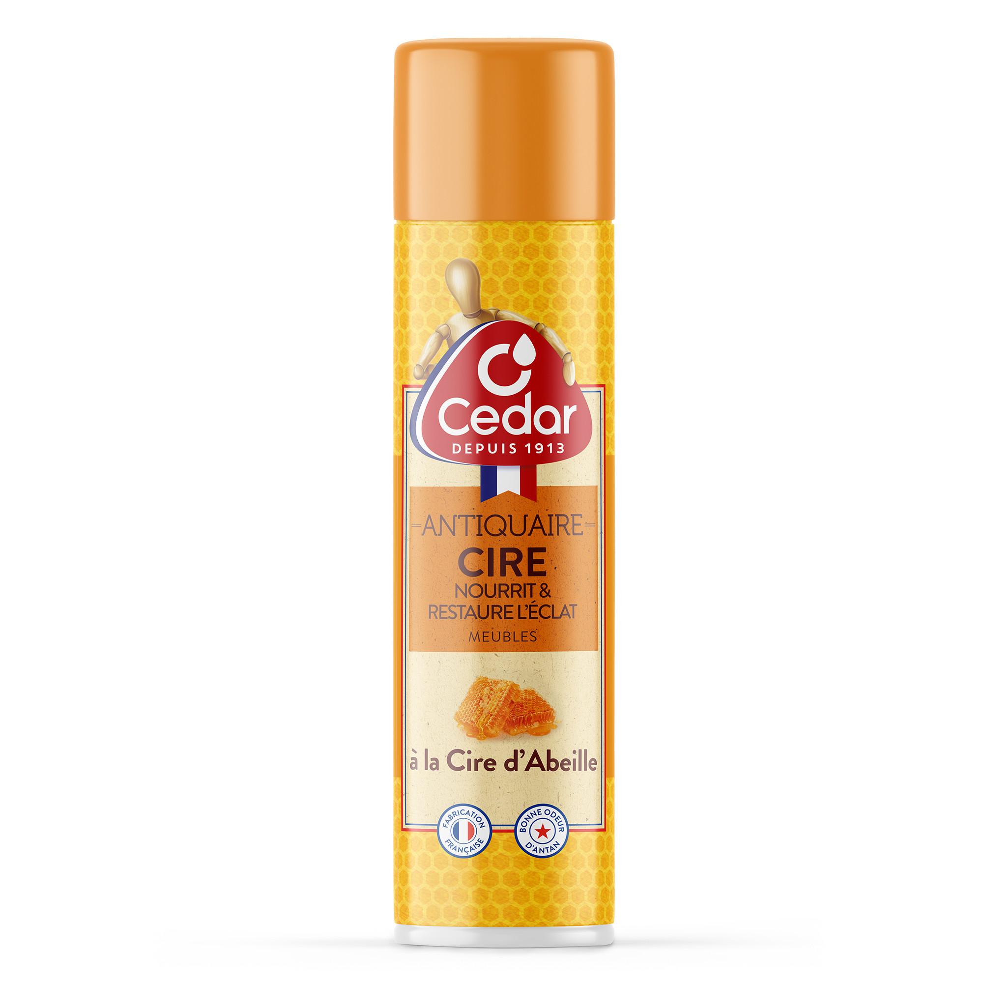 O'cedar aerosol cire d'abeille française parfum d'antan 300ml - vue 2