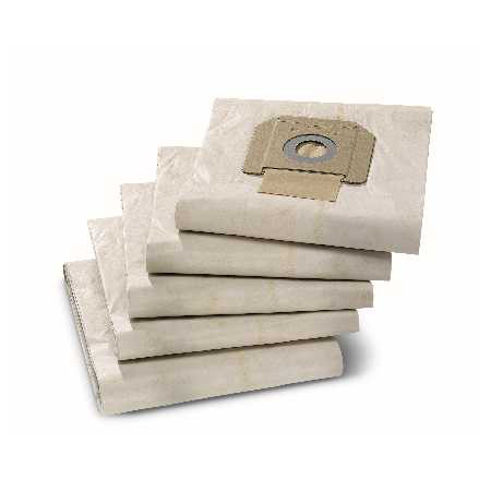 Kärcher Sacs pour aspirateur eau et poussière 65 litres NT65/2 P - Lot de 5