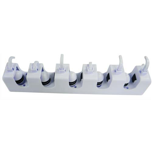 Brosserie Thomas Accroche balais 5 encoches - Blanc