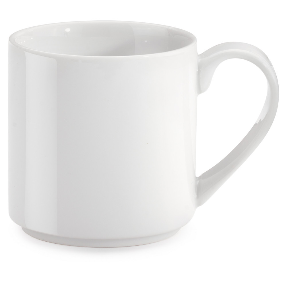 Mug en porcelaine Blanc 25 cl - Lot de 12