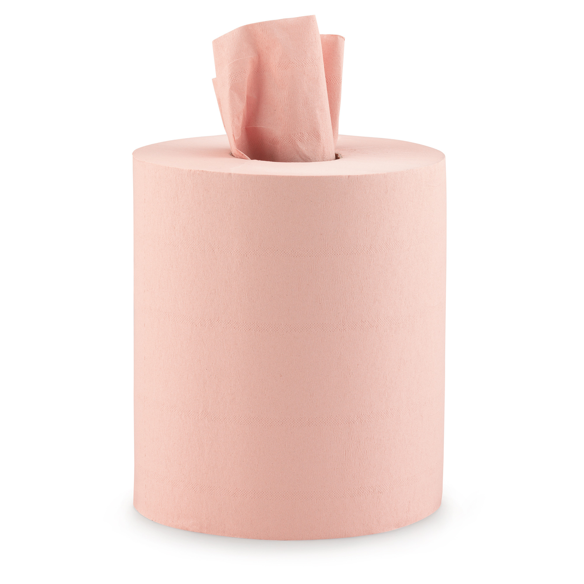 Essuie-tout bobine papier recyclé double épaisseur - Coloris chamois - 450 feuilles - Lot de 6 bobines de 135 m