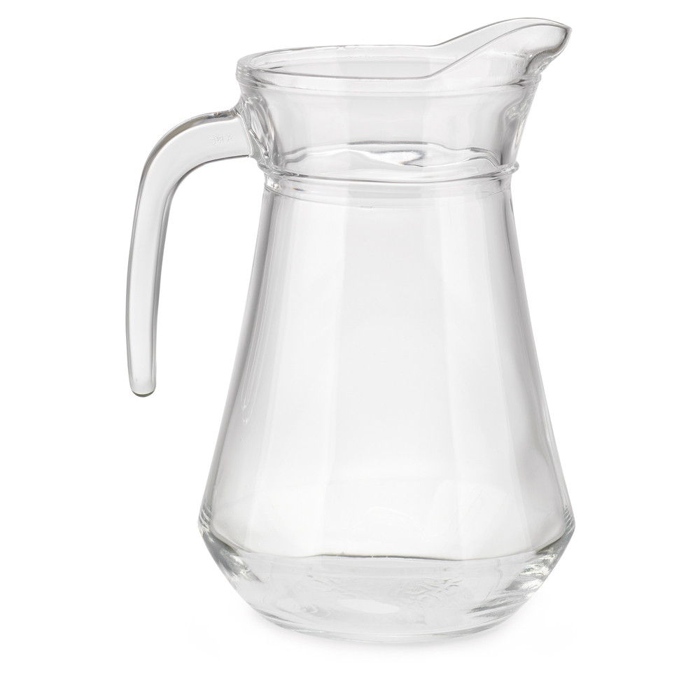 Pichet en verre 100 cl - Transparent - Lot de 6