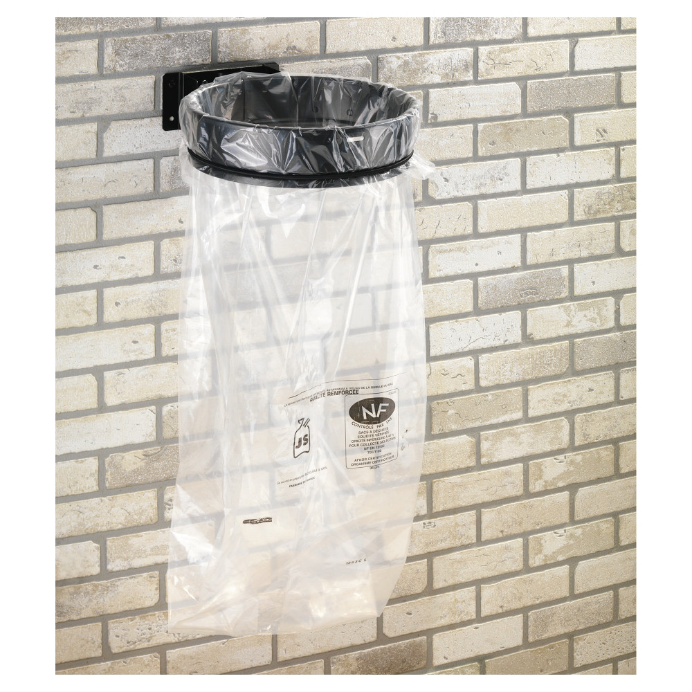 Rossignol Collecteur de dchets mural sans couvercle - 110l Gris