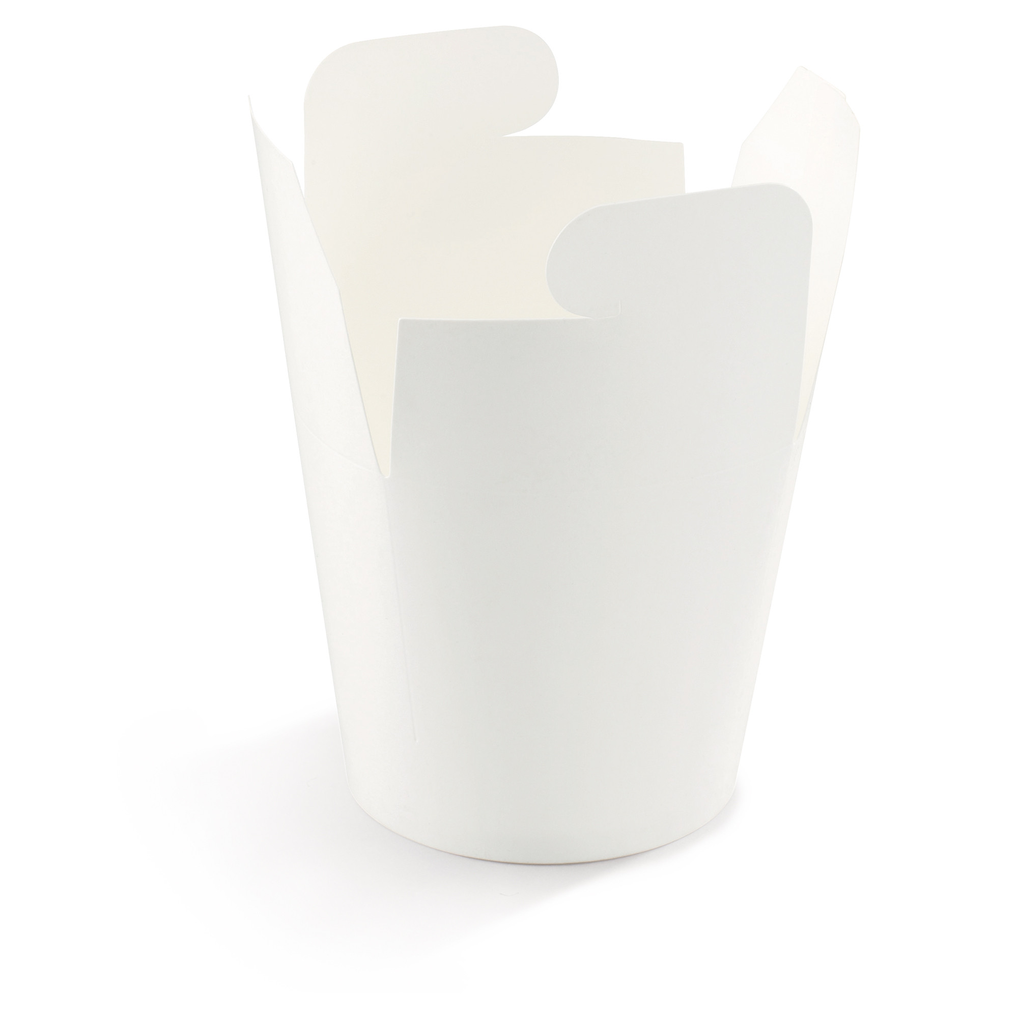 Pot à pâtes en carton 78cl fermeture à croisillon Blanc - lot de 50