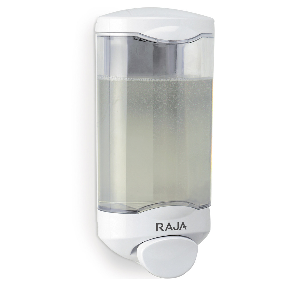 RAJA Distributeur manuel Crystal de gel hydroalcoolique et savon - 1l