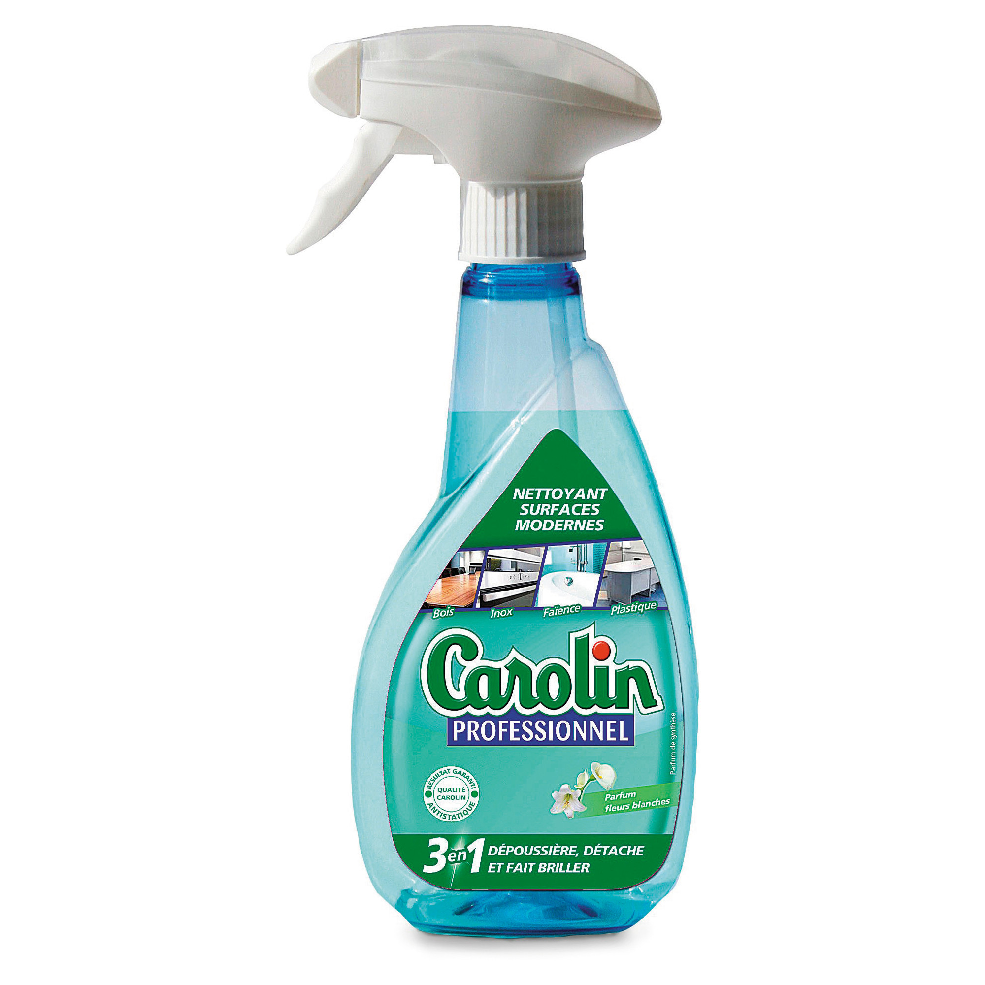 Carolin Nettoyant surfaces modernes 3 en 1 - Spray 400 ml