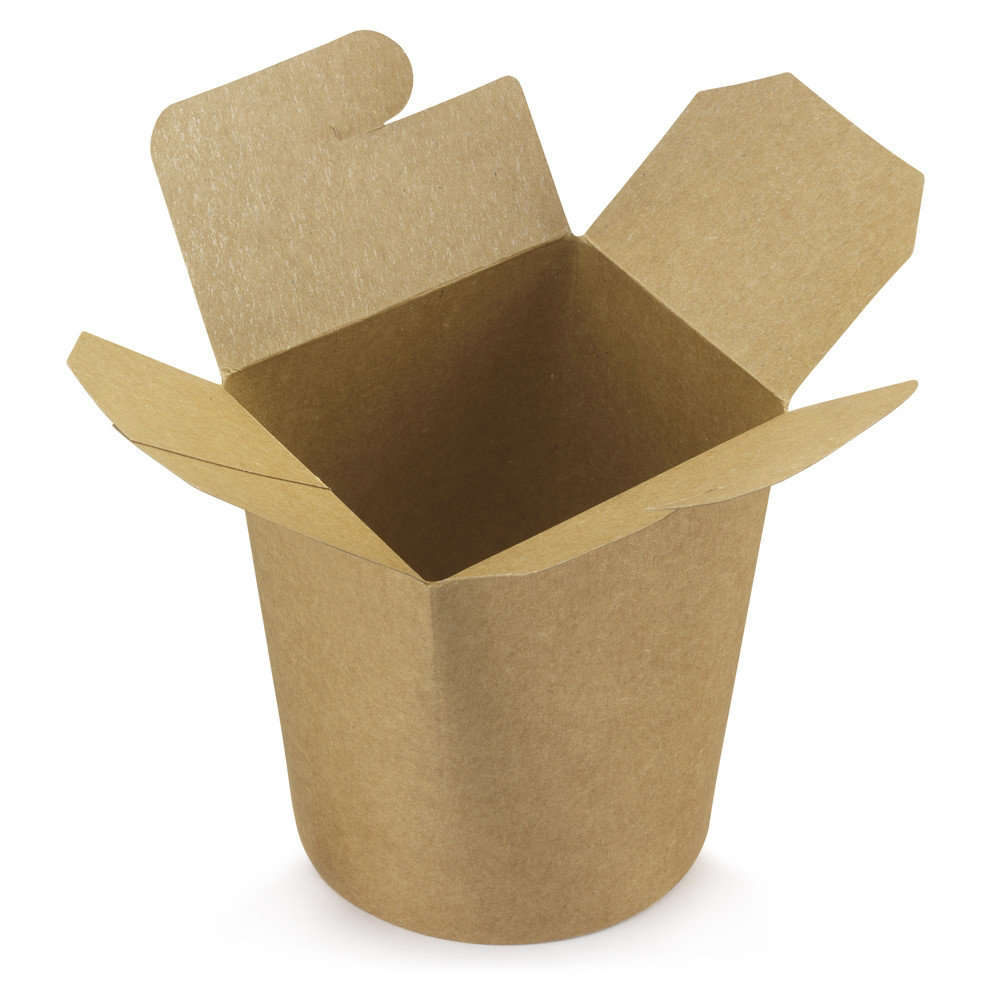 Pot  ptes en carton 78cl fermeture  croisillon Kraft brun - lot de 50