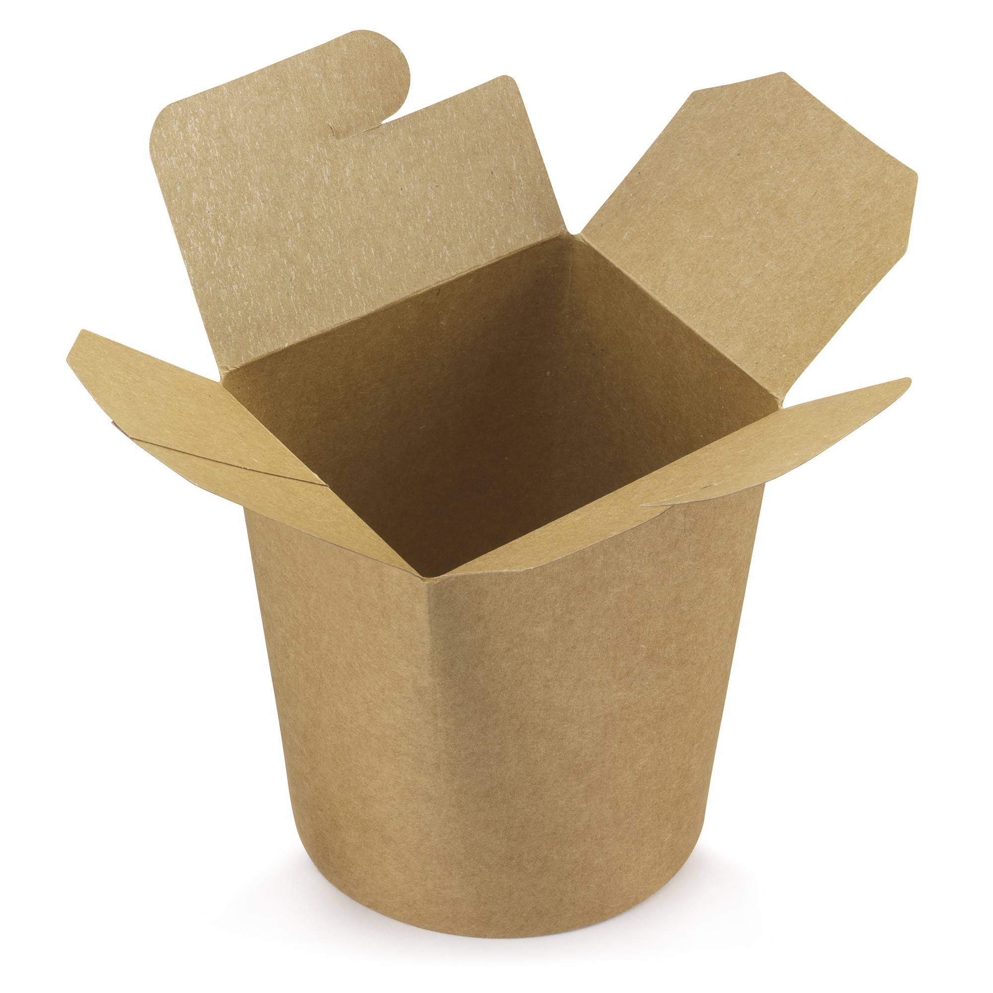 Pot à pâtes en carton 78cl fermeture à croisillon Kraft brun - lot de 50