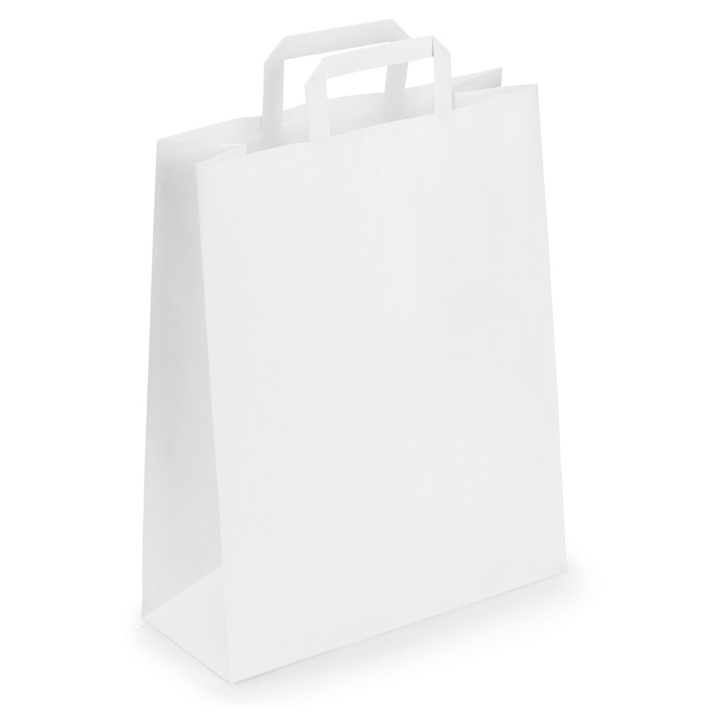 Weiße Papiertaschen