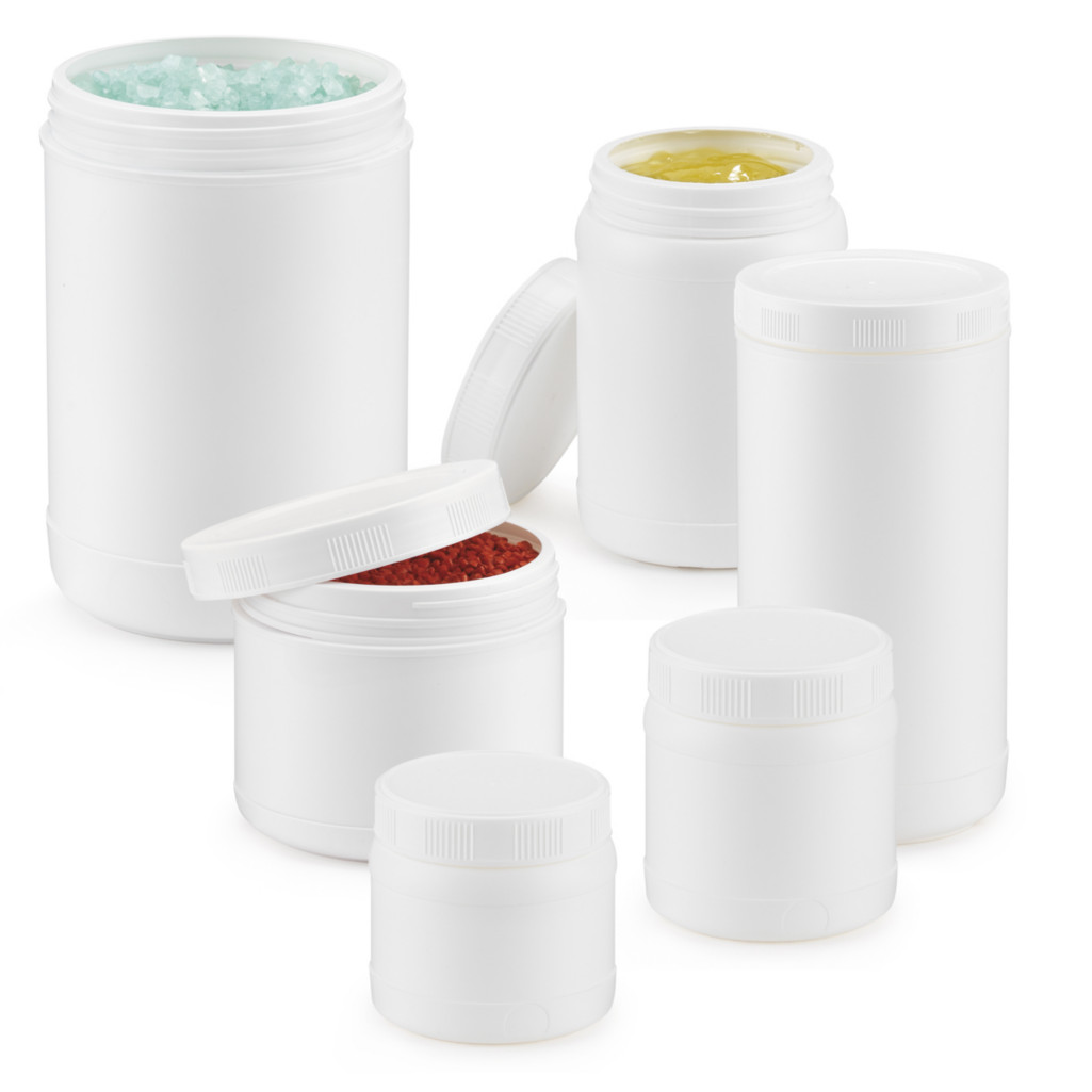 Plastic potjes en flessen