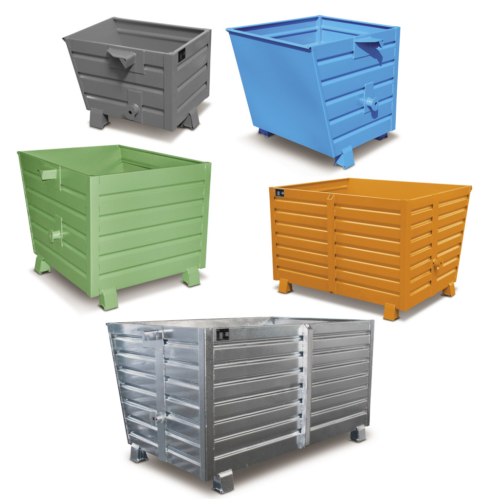 Kiepbakken en transport -containers