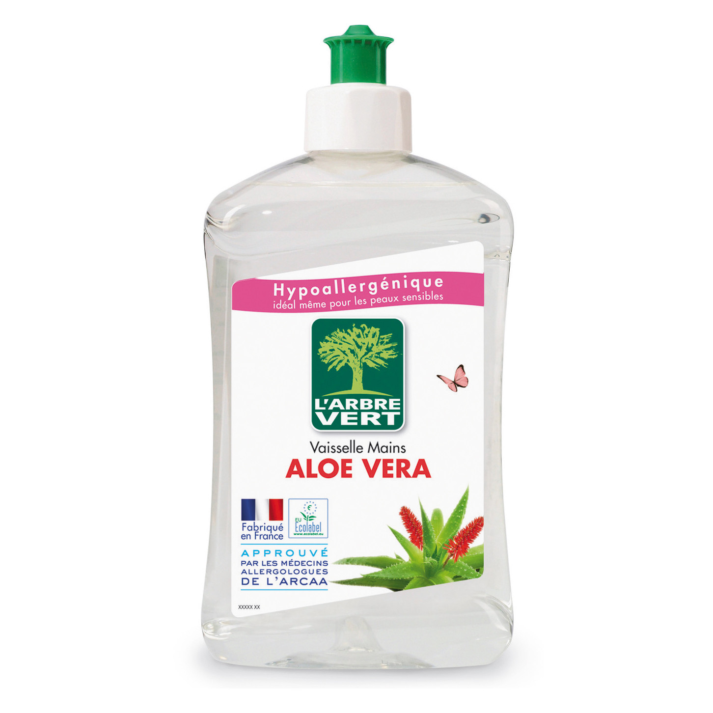 Liquide Vaisselle Aloe Vera Hypoallergénique 'arbre Le Flacon De 500ml - vue 2