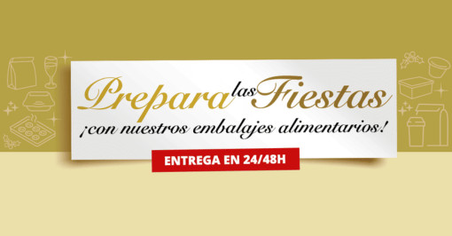 Las Fiestas de empresa con vasos de papel, bandejas, cajas pasteleria