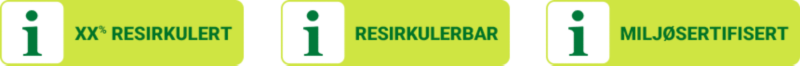XX% RESIRKULERT