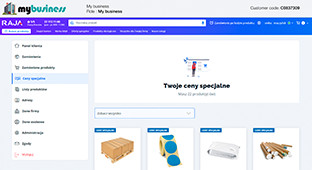 Widok sklepu internetowego