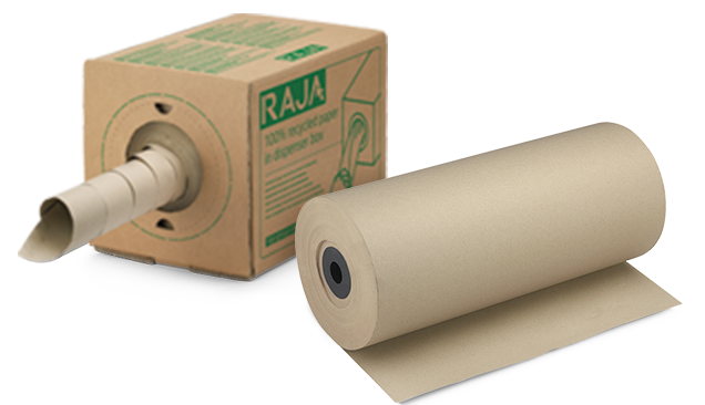 Papier de calage en boîte distributrice ou rouleau