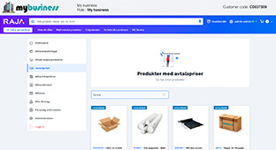 Översikt över e-handelsplatsen