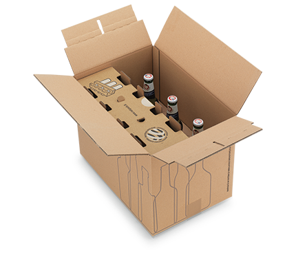 Bottle shipping boxes