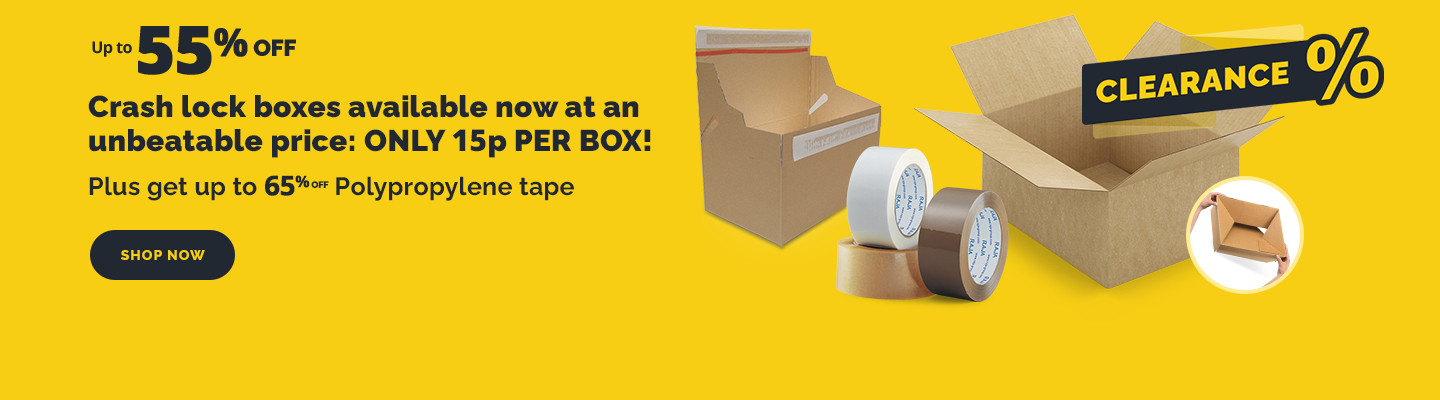 Clearance: Crash lock Boxes and tape