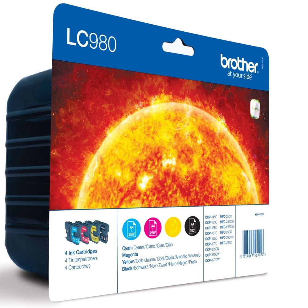 Brother LC980 Cartouches d'encre Multipack Coul... - vue 9