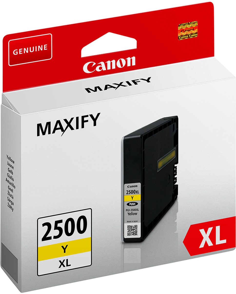 Canon PGI-2500XL Cartouche d'encre authentique grande capacité 9267B001 - Jaune