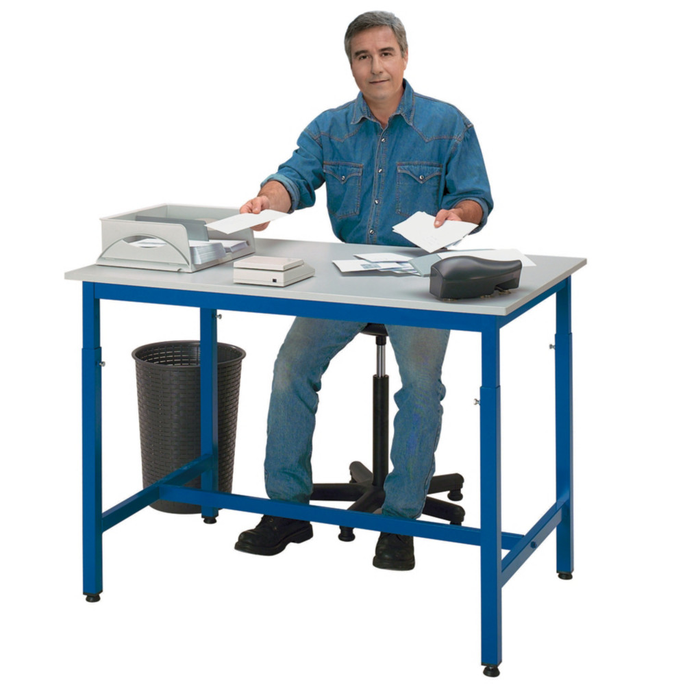 Table de travail rglable en hauteur -  120 x 80 cm