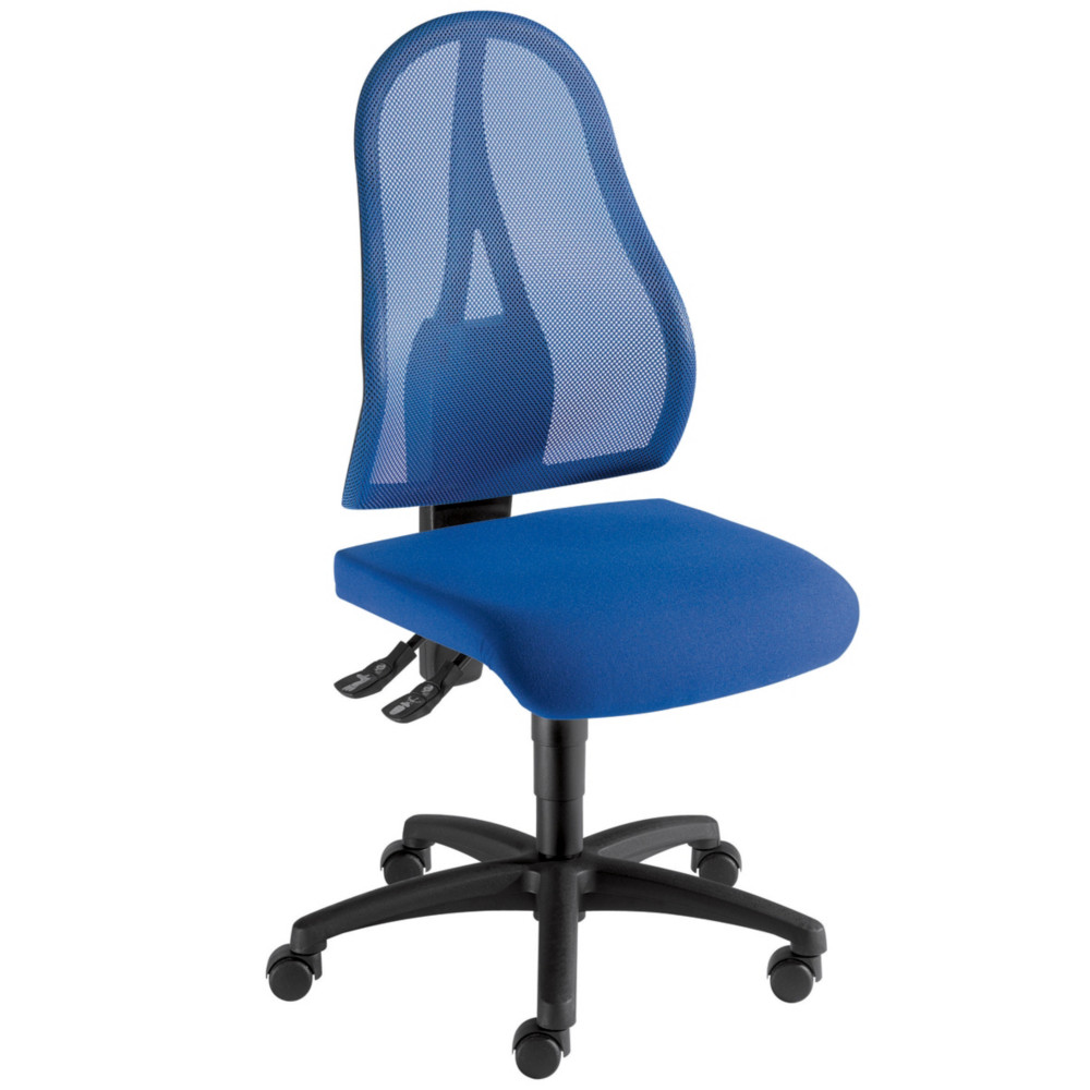 Topstar Sige de bureau sans accoudoir Open Point dossier maille - Bleu