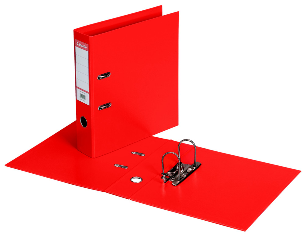 Esselte Classeur  levier A4 - Carton 22/10e - Dos 7,5 cm - Rouge