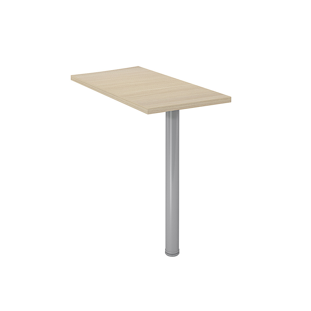 Retour Direction Actual - L.80 x P.43 cm - Plateau Chne naturel -  Pied Aluminium