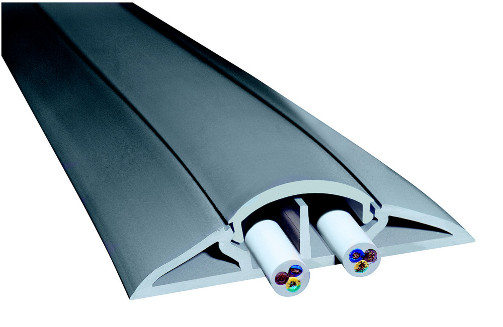 Protge-cbles longueur 3m 2x12mm gris