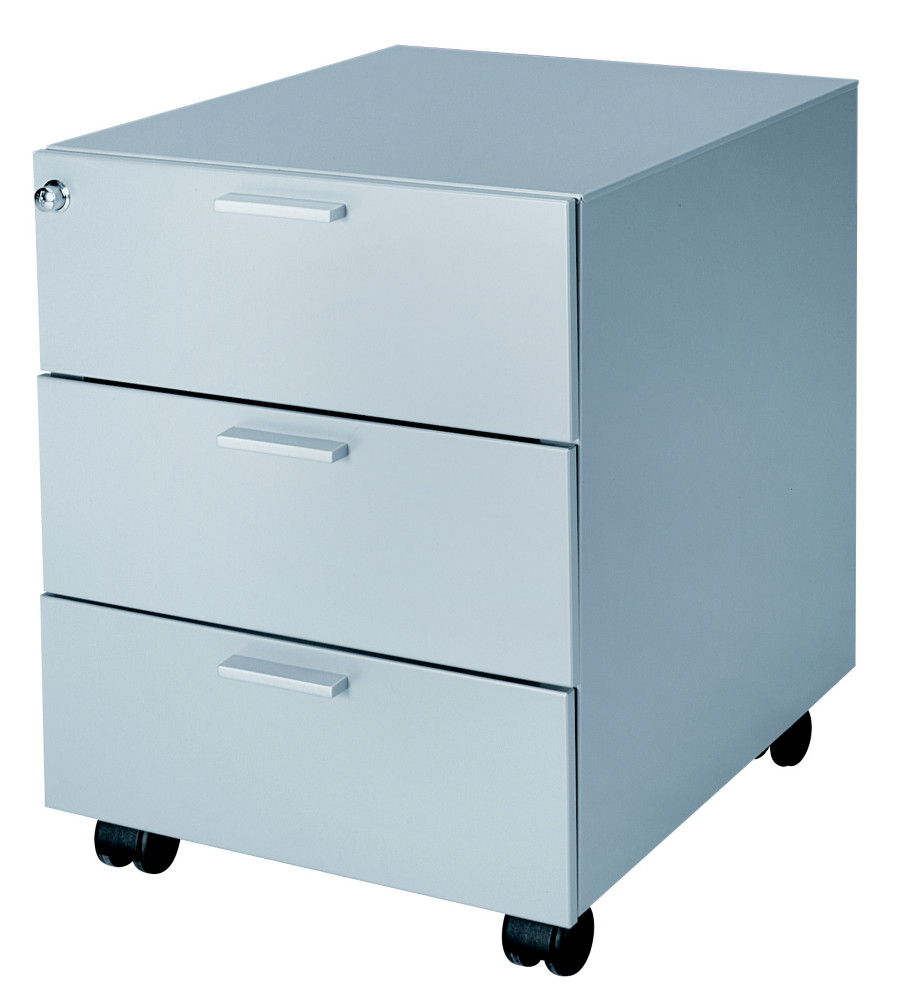 Caisson mobile  Casting - 3 tiroirs -  Aluminium - faade Aluminium