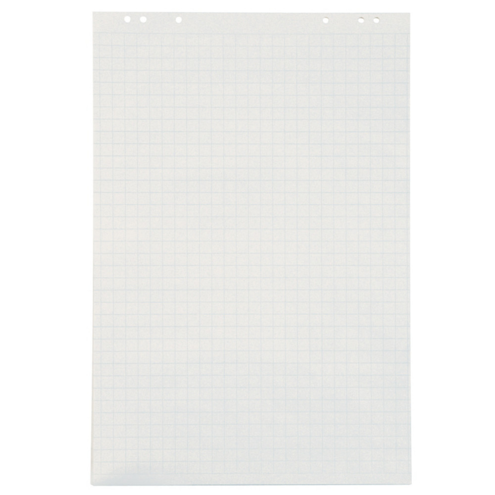 RAJA Recharge chevalet papier recycl blanc quadrill 60g - L.65 x H.100 cm - Bloc 48 feuilles - Lot de 5