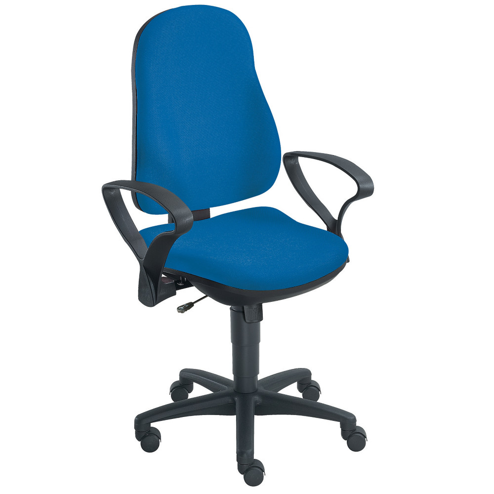 Topstar Sige de bureau Noa en tissu sans accoudoir - Bleu