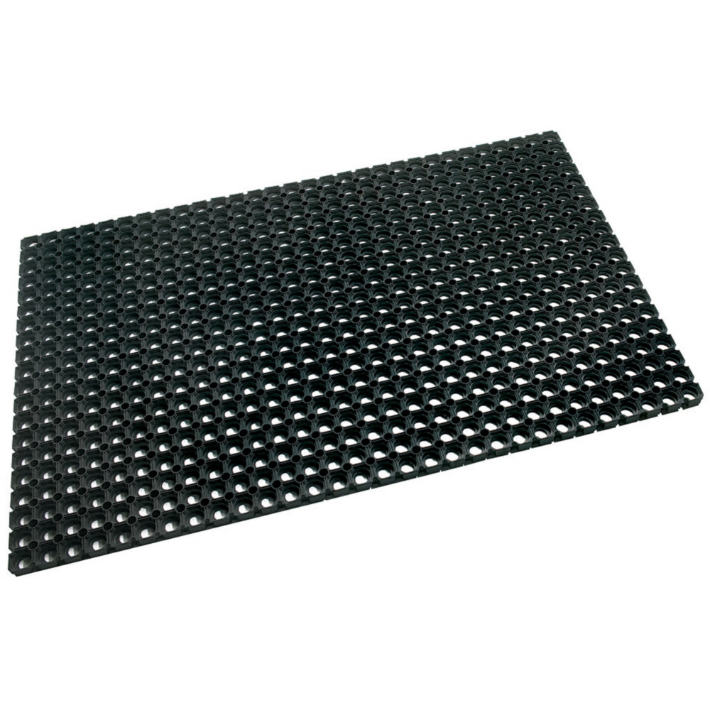 Doortex Tapis d'extrieur rectangle en caoutchouc 80 x 120 cm - Noir