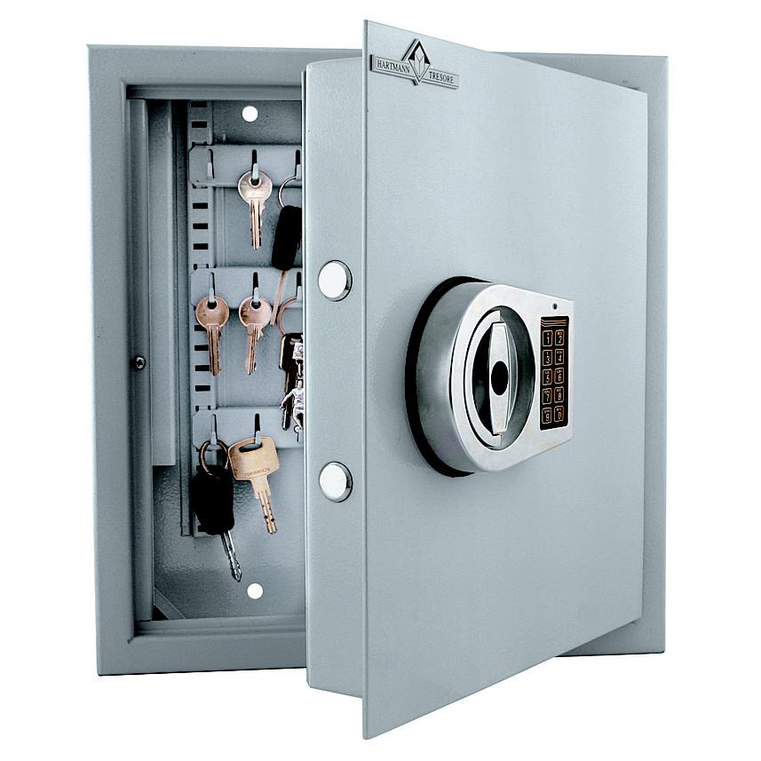 Hartmann Tresore Armoire à clés serrure électronique - 30 clés - Gris clair