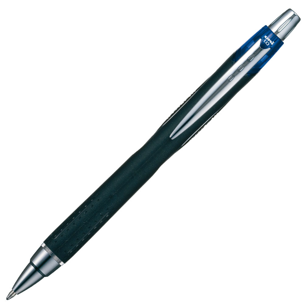 Uni Stylo roller rtractable Jetstream pointe 1mm avec zone de prhension - corps bleu encre bleue