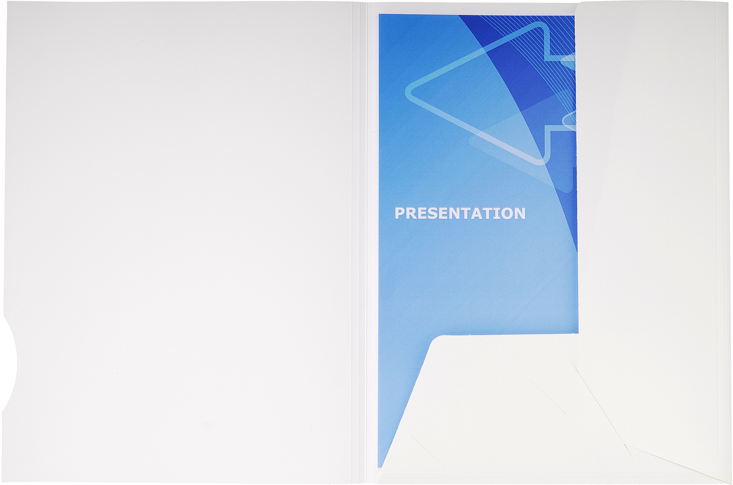 Exacompta Chemise-dossier 2 rabats Chromolux carte 250 g - Capacité 100 feuilles - Blanc