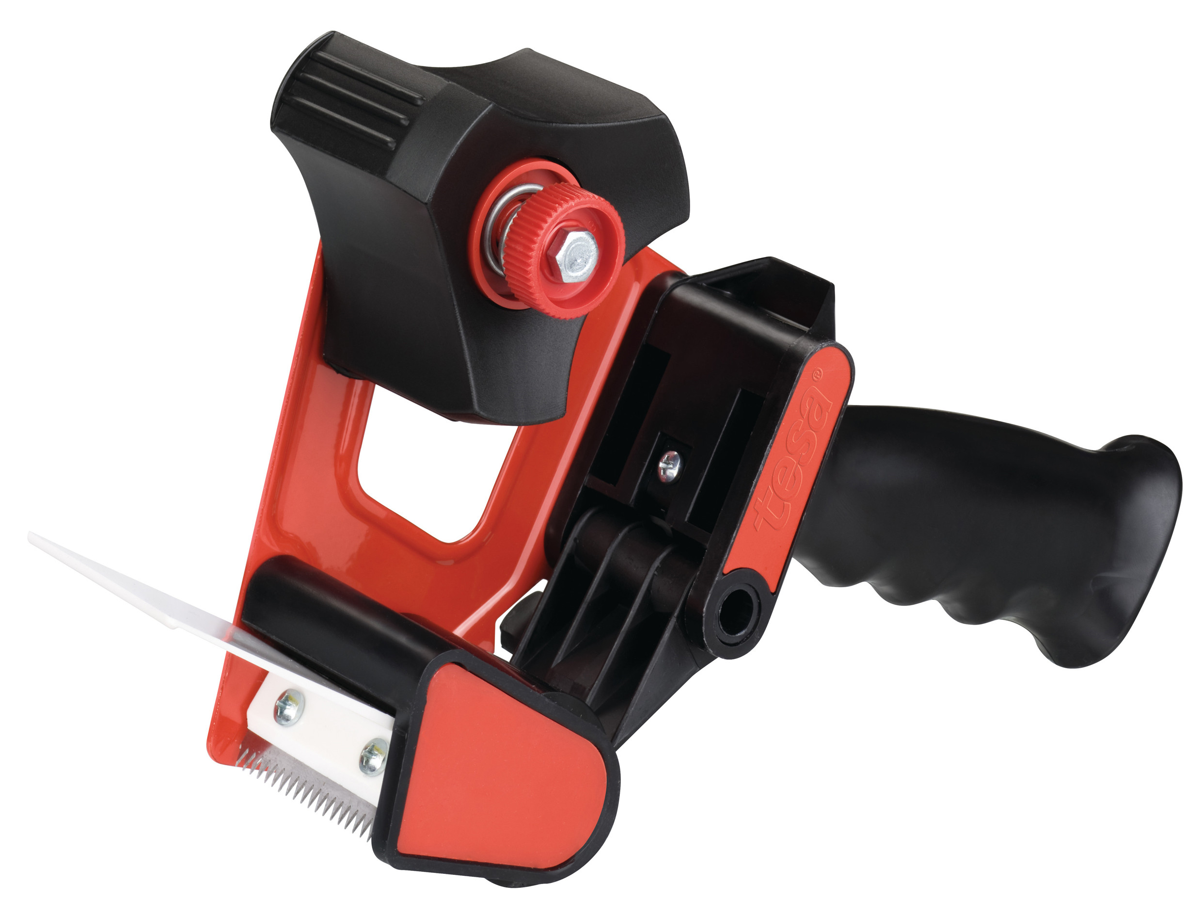 tesa® Dévidoir manuel CLASSIC avec poignée pistolet noir et rouge 56403