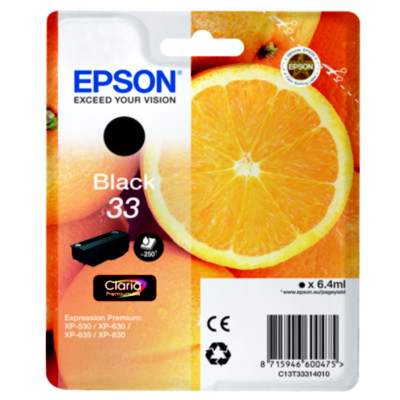 Epson Oranges Encre noire Claria Premium 33