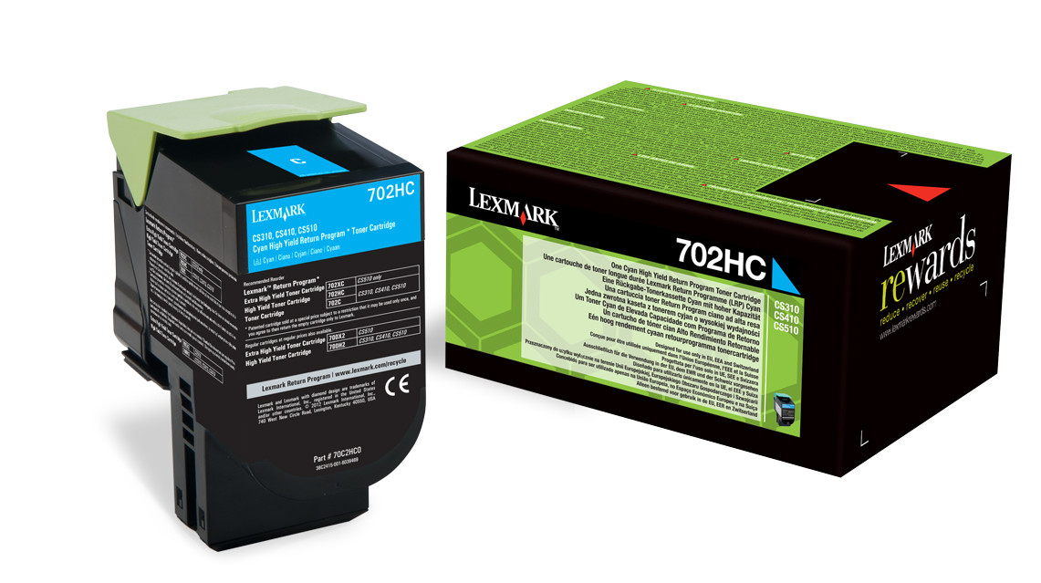 LEXMARK Cartouche de toner 702HC Haute Capacité 3.000 pages Pack de 1 Cyan - vue 6
