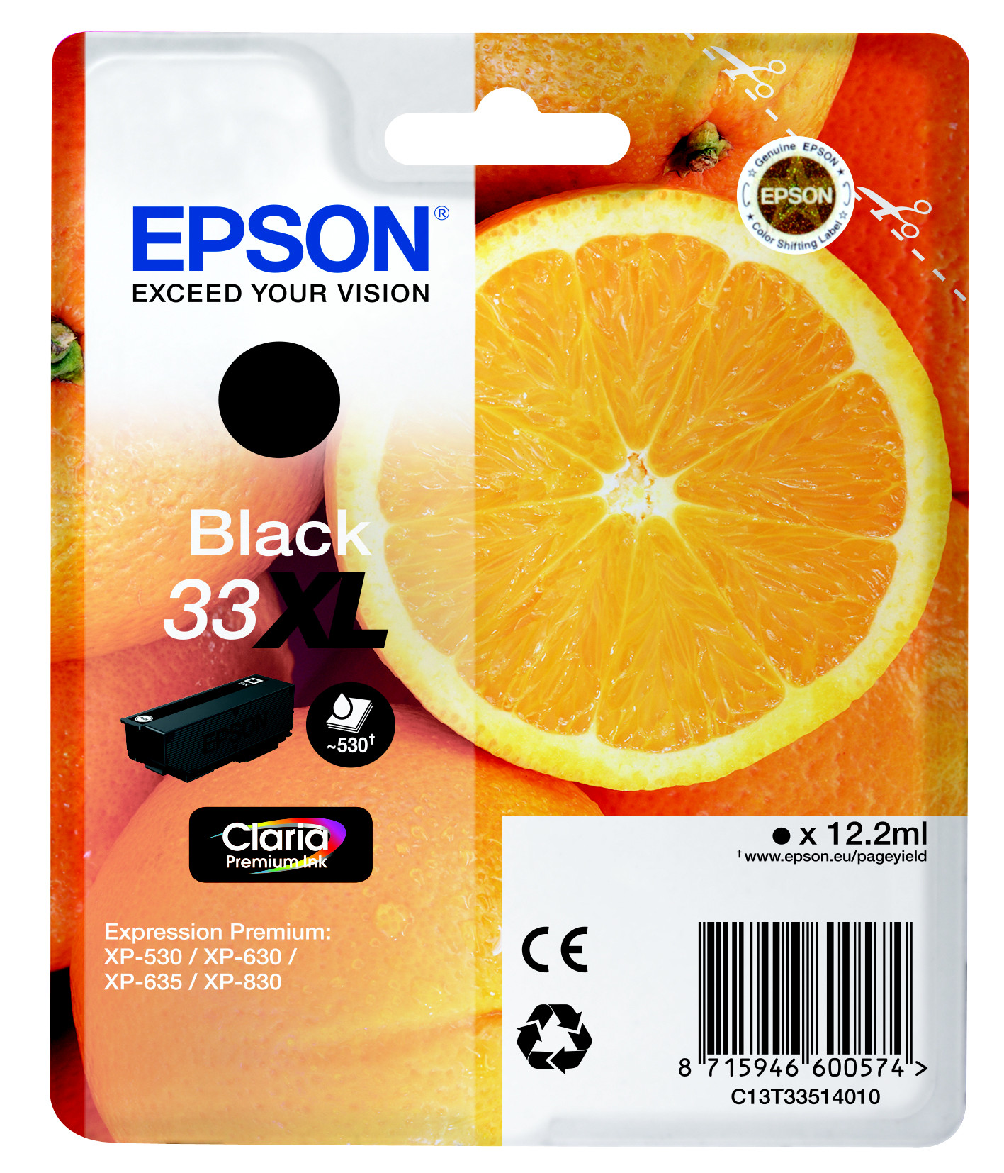 Cartouche dencre EPSON T3351 Oranges C13T33514012 - vue 8