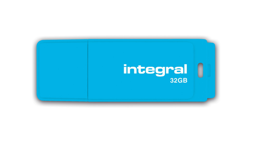 INTEGRAL MEMORY Cl USB 2.0 Neon - 32 Go - bleu
